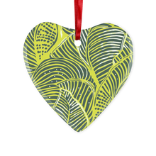 Load image into Gallery viewer, | Shweshwe Splendor | African Wax Print | Glass Hanging Ornament
