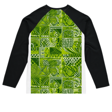 Load image into Gallery viewer, Sankofa Splendor | African Wax Print | Sublimation Baseball Long Sleeve T-Shirt
