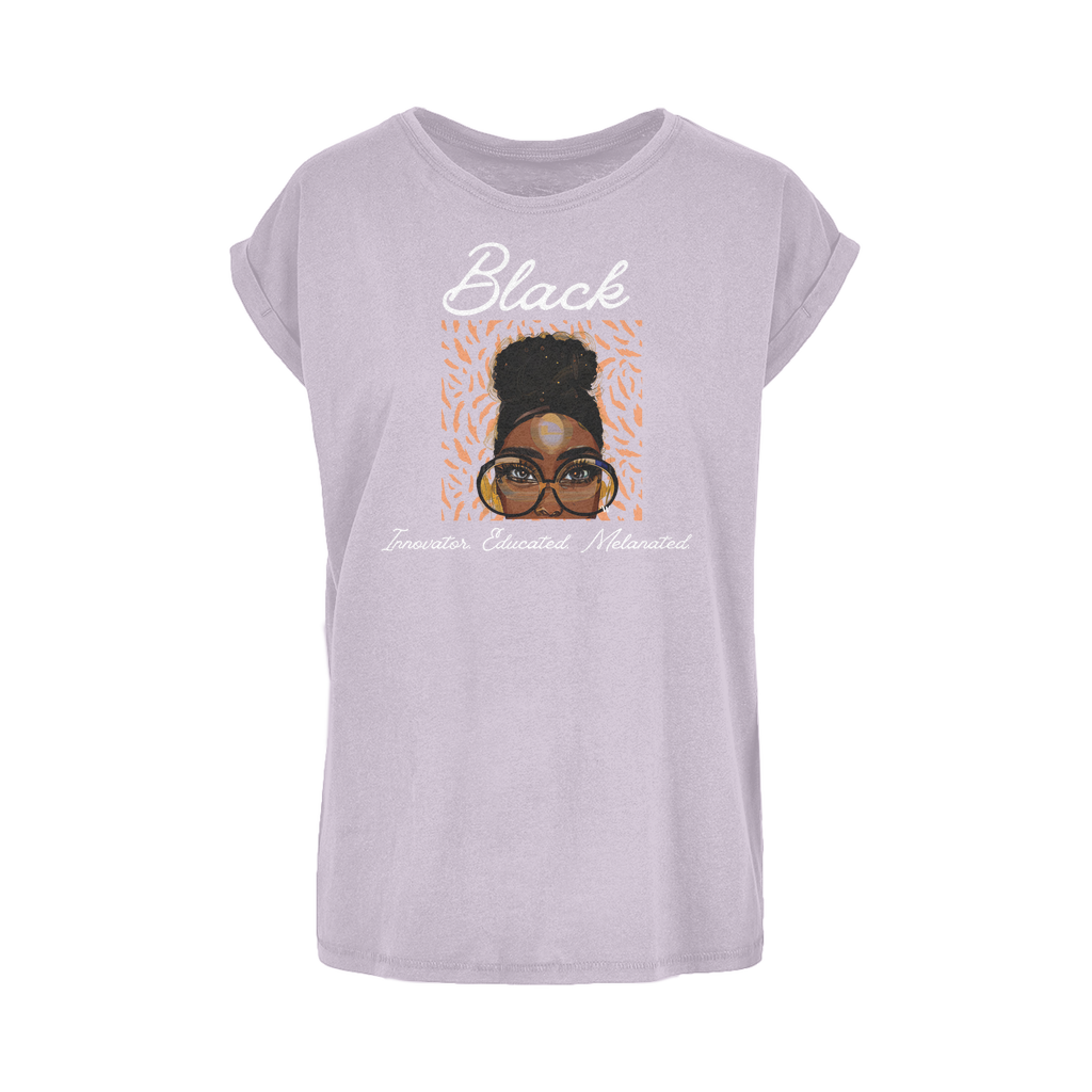 Black In Tech Collection | Black Innovator | Women's Extended Shoulder T-Shirt XS-5XL