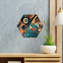 Load image into Gallery viewer, | Sahara Sands | Vibrant African Batik Wall Tile
