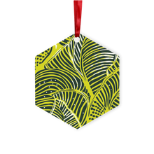 Load image into Gallery viewer, | Shweshwe Splendor | African Wax Print | Metal Hanging Ornament
