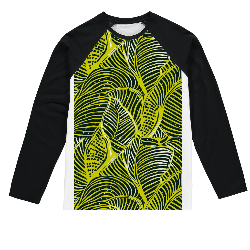 | Shweshwe Splendor | African Wax Print | Sublimation Baseball Long Sleeve T-Shirt