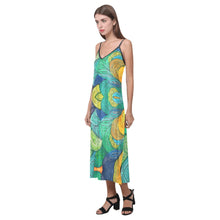 Load image into Gallery viewer, Women&#39;s V-Neck Open Fork Long Dress (Model D18)
