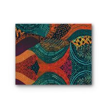 Load image into Gallery viewer, Kente Kaleidoscope| African Wax Print | African Pattern| &quot;Black Women Summer: Canvas
