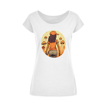 Load image into Gallery viewer, Mushroom Magic | Black Girl Wonder Lust | Wide Neck Womens T-Shirt XS-5XL
