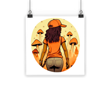 Load image into Gallery viewer, Mushroom Magic | Black Girl Wonder Lust | | Classic Poster Print |
