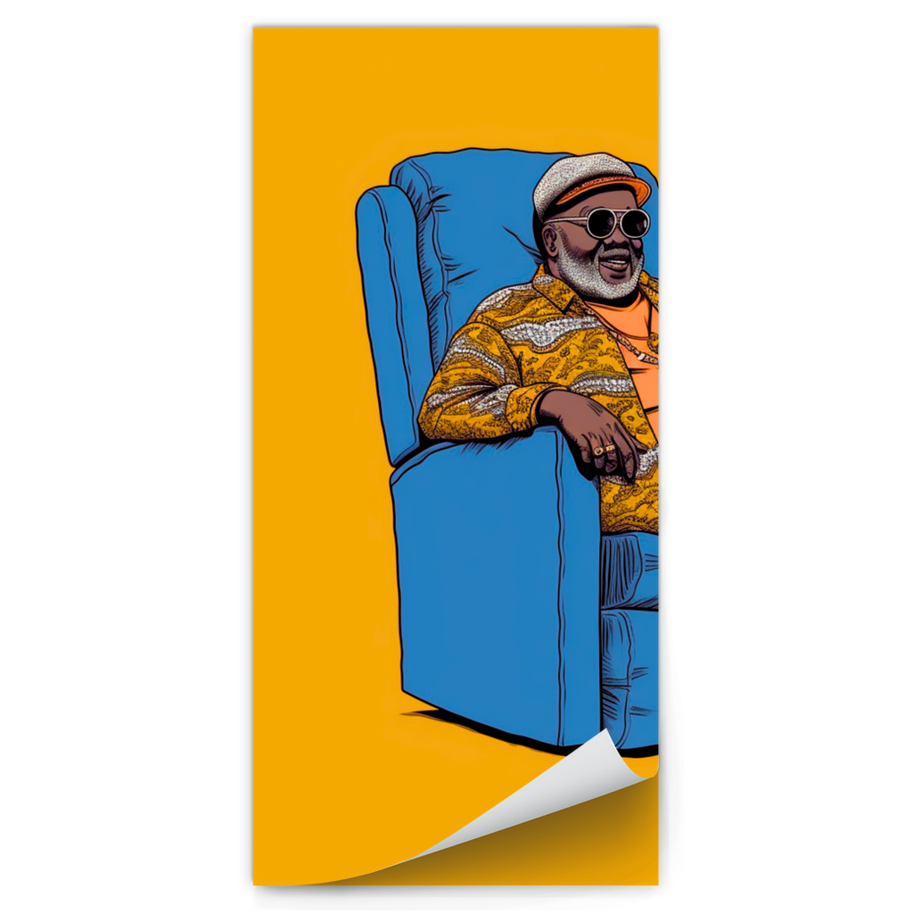 Black & Bold Collection | Papa J Magnetic Notepads| African american Male |