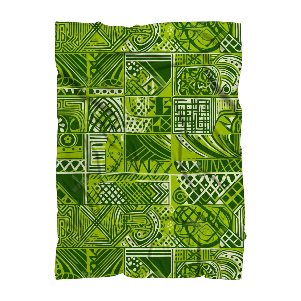 Sankofa Splendor | African Wax Print | Throw Blanket