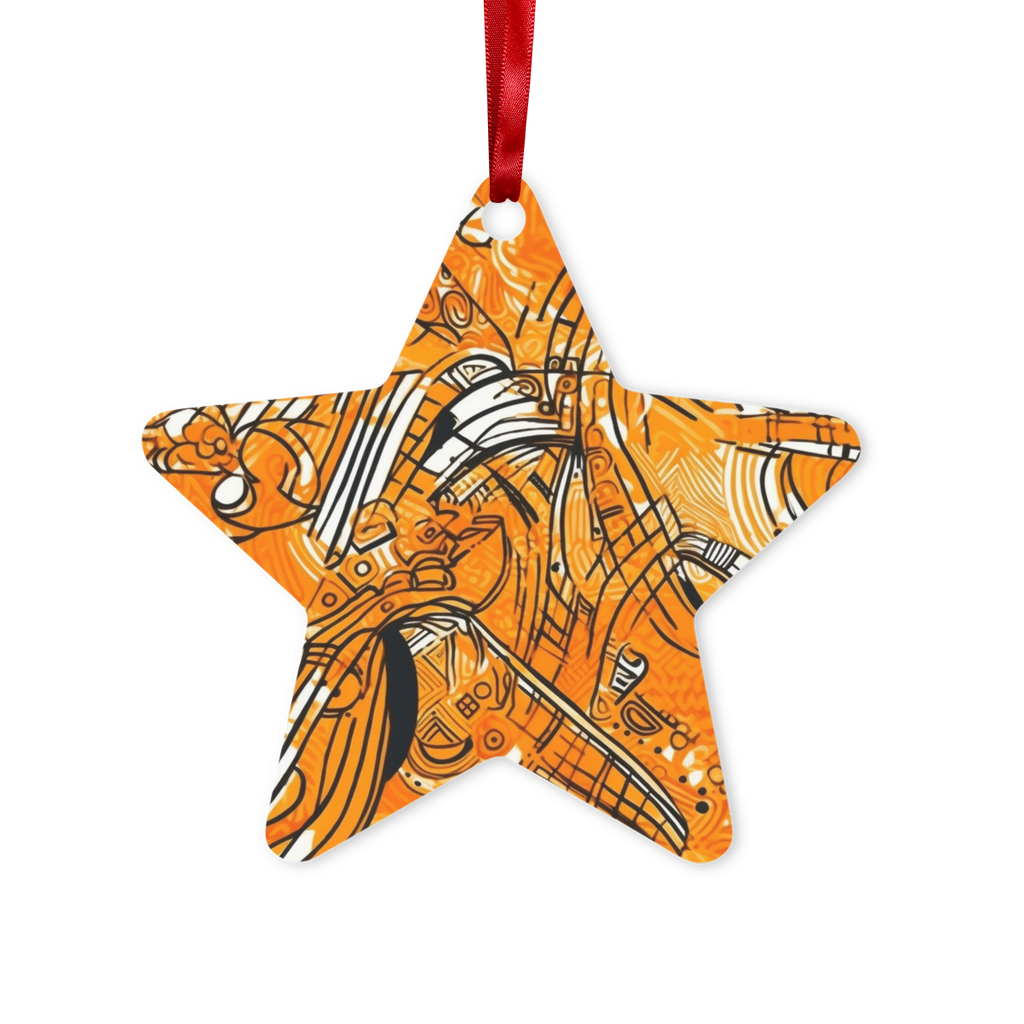 Maasai Magic| African Wax Print | Metal Hanging Ornament