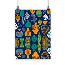 Load image into Gallery viewer, Venda Vibrance| African Wax Pattern| African Print Classic Poster
