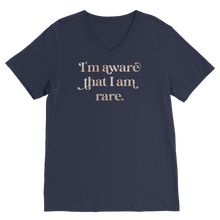 Load image into Gallery viewer, I am Aware I am Rare Premium V-Neck T-Shirt
