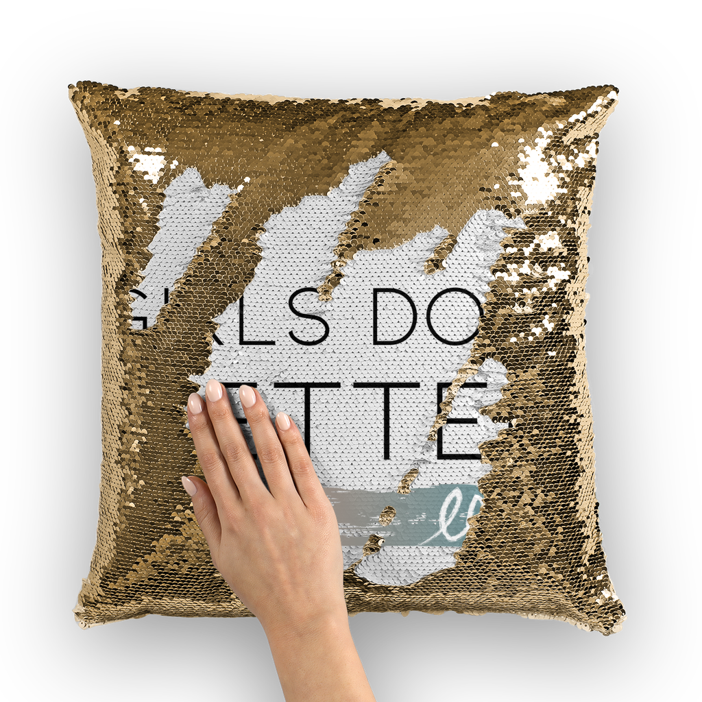 Girls Do It Better Sequin Cushion Cover