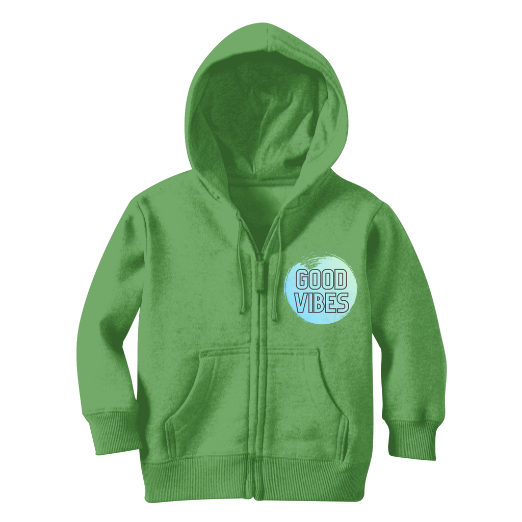 Good Vibes Classic Kids Zip Hoodie