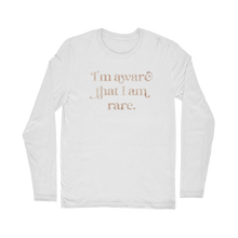 Load image into Gallery viewer, I am Aware I am Rare Classic Long Sleeve T-Shirt
