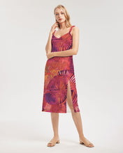 Load image into Gallery viewer, Serengeti Sunset| Women&#39;s Tie Strap Split Dress|
