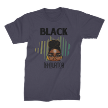 Load image into Gallery viewer, Black Innovator- Melon Magic Premium Jersey Adult T-Shirt
