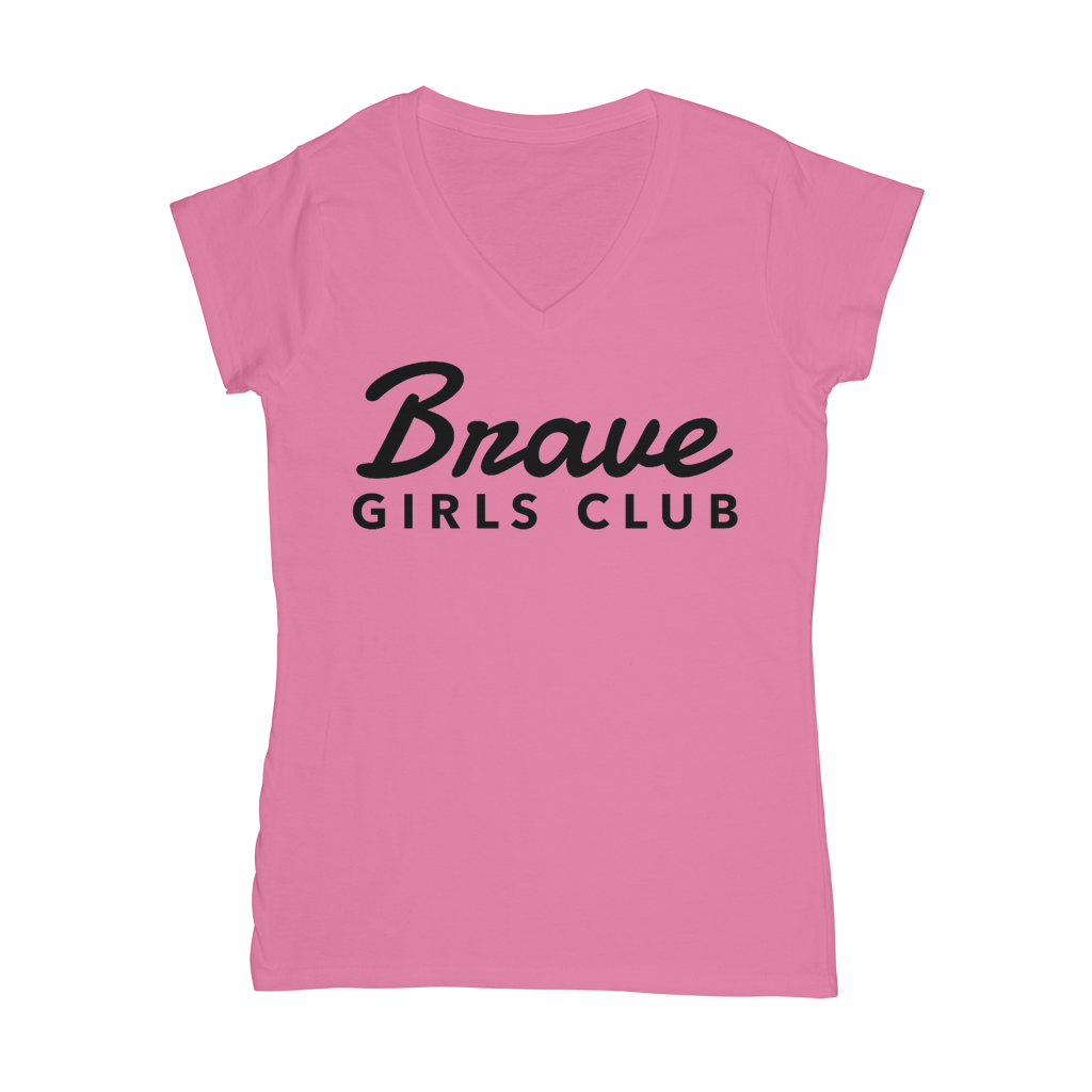 Brave Girls Club Classic Women's V-Neck T-Shirt