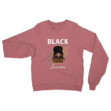 Load image into Gallery viewer, Black Innovator- Melon Magic Womens Adult Crewneck Sweatshirt
