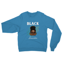 Load image into Gallery viewer, Black Innovator- Melon Magic Womens Adult Crewneck Sweatshirt
