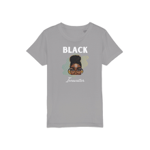 Load image into Gallery viewer, Black Innovator- Melon Magic Organic Jersey Kids T-Shirt
