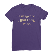 Load image into Gallery viewer, I am Aware I am Rare Premium Jersey Women&#39;s T-Shirt
