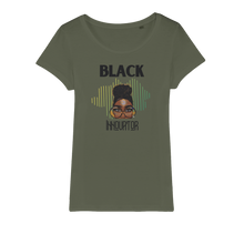 Load image into Gallery viewer, Black Innovator- Melon Magic Organic Jersey Womens T-Shirt
