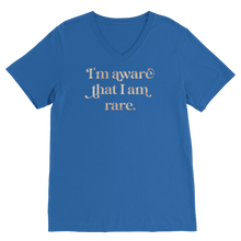 Load image into Gallery viewer, I am Aware I am Rare Premium V-Neck T-Shirt
