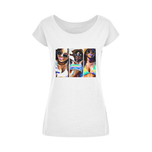 Load image into Gallery viewer, Black Women Summer: Embrace Your #Softlife with Our Must-Have Black-Owned Summer Collection&quot; Wide Neck Womens T-Shirt XS-5XL
