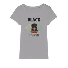 Load image into Gallery viewer, Black Innovator- Melon Magic Organic Jersey Womens T-Shirt
