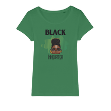 Load image into Gallery viewer, Black Innovator- Melon Magic Organic Jersey Womens T-Shirt
