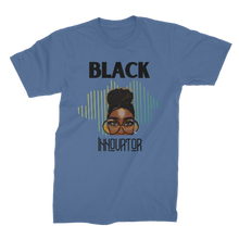 Load image into Gallery viewer, Black Innovator- Melon Magic Premium Jersey Adult T-Shirt
