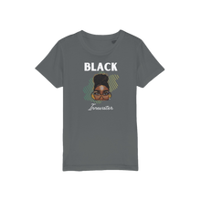 Load image into Gallery viewer, Black Innovator- Melon Magic Organic Jersey Kids T-Shirt
