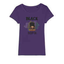 Load image into Gallery viewer, Black Innovator- Melon Magic Organic Jersey Womens T-Shirt
