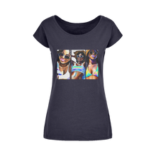 Load image into Gallery viewer, Black Women Summer: Embrace Your #Softlife with Our Must-Have Black-Owned Summer Collection&quot; Wide Neck Womens T-Shirt XS-5XL
