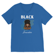 Load image into Gallery viewer, Black Innovator- Melon Magic Premium V-Neck T-Shirt
