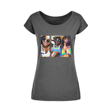 Load image into Gallery viewer, Black Women Summer: Embrace Your #Softlife with Our Must-Have Black-Owned Summer Collection&quot; Wide Neck Womens T-Shirt XS-5XL
