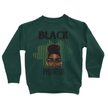 Load image into Gallery viewer, Melon Magic: Black Innovator Classic Kids Sweatshirt - Style, Comfort, and Quality Combined
