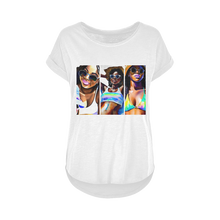 Load image into Gallery viewer, Black Women Summer: Embrace Your #Softlife with Our Must-Have Black-Owned Summer Collection&quot; Women&#39;s Long Slub T-Shirt XS-5XL
