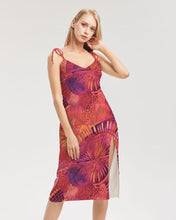 Load image into Gallery viewer, Serengeti Sunset| Women&#39;s Tie Strap Split Dress|
