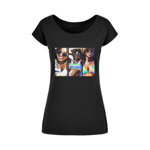 Load image into Gallery viewer, Black Women Summer: Embrace Your #Softlife with Our Must-Have Black-Owned Summer Collection&quot; Wide Neck Womens T-Shirt XS-5XL
