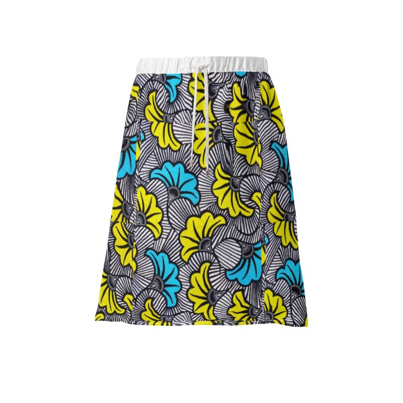 Drawstring Skirt- African Print