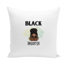 Load image into Gallery viewer, Black Innovator- Melon Magic Throw Pillows
