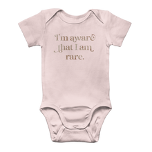 Load image into Gallery viewer, I am Aware I am Rare Classic Baby Onesie Bodysuit
