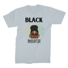 Load image into Gallery viewer, Black Innovator- Melon Magic Premium Jersey Adult T-Shirt
