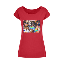 Load image into Gallery viewer, Black Women Summer: Embrace Your #Softlife with Our Must-Have Black-Owned Summer Collection&quot; Wide Neck Womens T-Shirt XS-5XL
