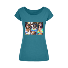 Load image into Gallery viewer, Black Women Summer: Embrace Your #Softlife with Our Must-Have Black-Owned Summer Collection&quot; Wide Neck Womens T-Shirt XS-5XL
