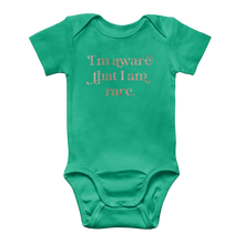 Load image into Gallery viewer, I am Aware I am Rare Classic Baby Onesie Bodysuit
