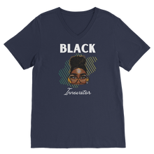 Load image into Gallery viewer, Black Innovator- Melon Magic Premium V-Neck T-Shirt
