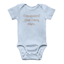 Load image into Gallery viewer, I am Aware I am Rare Classic Baby Onesie Bodysuit
