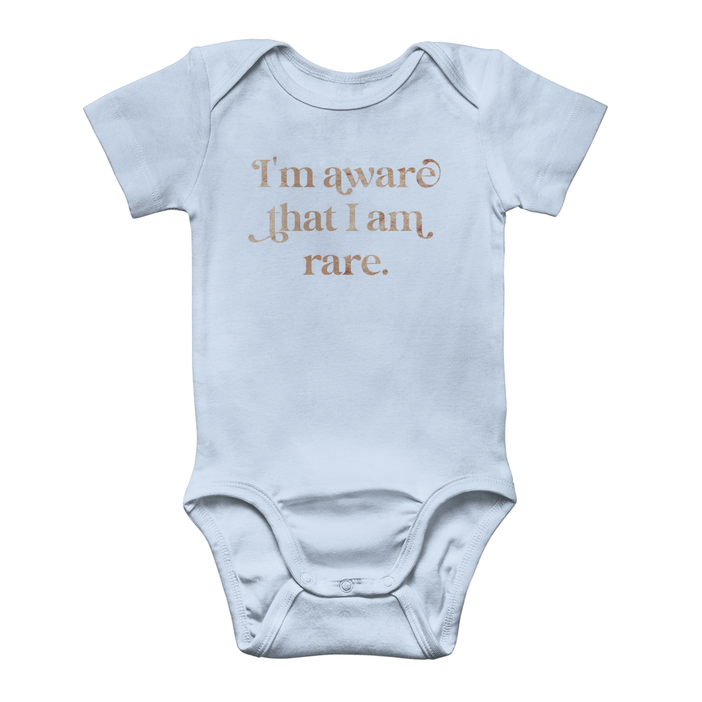 I am Aware I am Rare Classic Baby Onesie Bodysuit